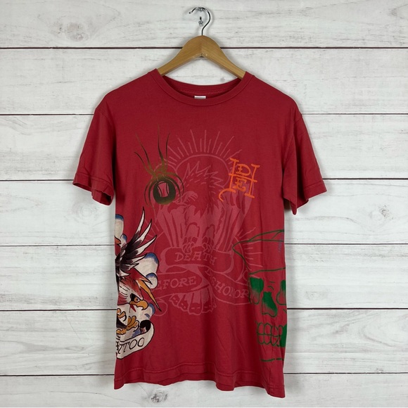 Ed Hardy Other - Vintage Y2K Ed Hardy Tattoo T-Shirt Medium